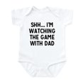 thumbnail image 1 of CafePress - Shh... I'm Watching The Game With Dad Body Suit - Baby Light Bodysuit, Size Newborn - 24 Months, 1 of 4