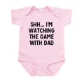 thumbnail image 1 of CafePress - Shh... I'm Watching The Game With Dad Body Suit - Baby Light Bodysuit, Size Newborn - 24 Months, 1 of 4