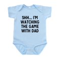 thumbnail image 1 of CafePress - Shh... I'm Watching The Game With Dad Body Suit - Baby Light Bodysuit, Size Newborn - 24 Months, 1 of 4