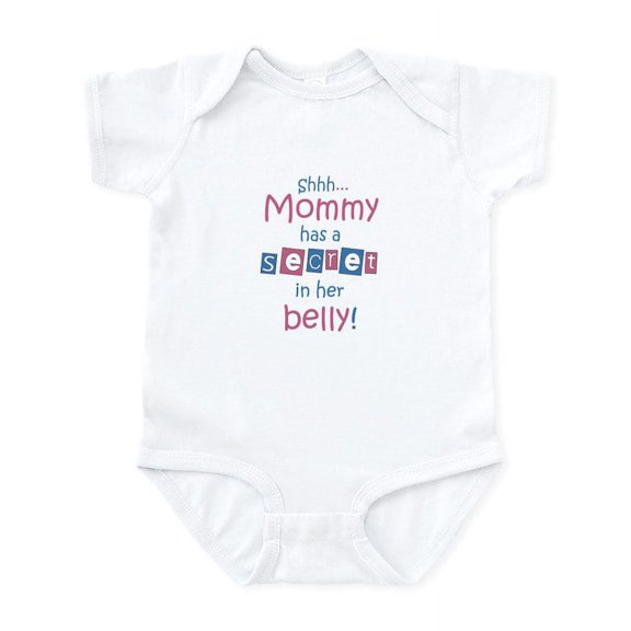 CafePress - Shhh... Mommy Has A Secret Infant Bodysuit - Baby Light Bodysuit, Size Newborn - 24 Months