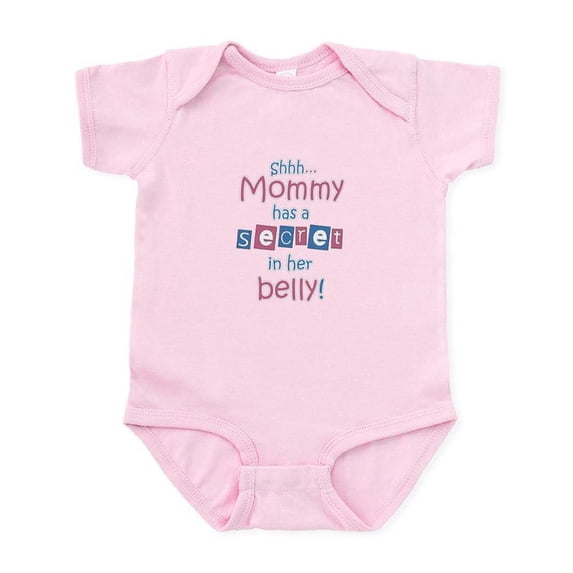 CafePress - Shhh... Mommy Has A Secret Infant Bodysuit - Baby Light Bodysuit, Size Newborn - 24 Months