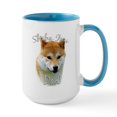 thumbnail image 1 of CafePress - Shiba Dad2 Large Mug - 15 oz Ceramic Large White Novelty Mug, 1 of 4