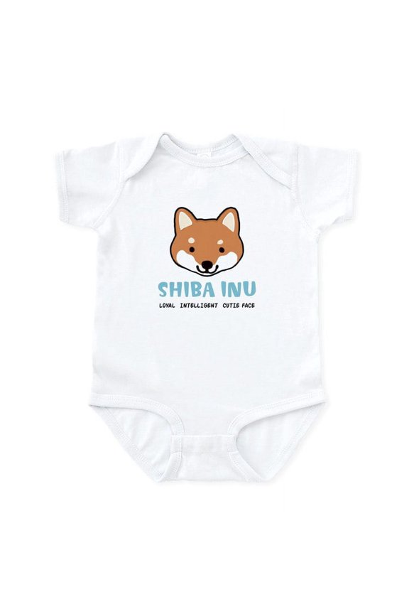 - Shiba Inu Face Infant Bodysuit - Baby Light Bodysuit, Size Newborn - 24 Months