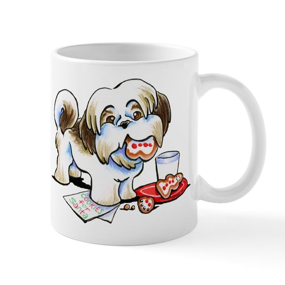 CafePress - Shih Tzu Cookies Mugs - 11 oz Ceramic Mug - Novelty Coffee Tea Cup