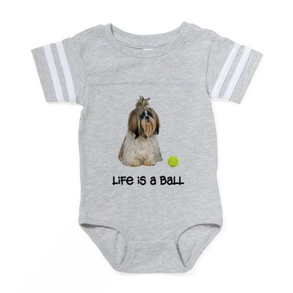 CafePress - Shih Tzu Life - Cute Infant Baby Football Bodysuit