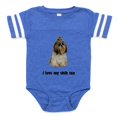 thumbnail image 1 of CafePress - Shih Tzu Lover - Cute Infant Baby Football Bodysuit, 1 of 3