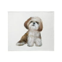 CafePress - Shih Tzu (Red Wte) Throw Blanket - Soft Fleece Throw Blanket, 50"x60" for All Ages