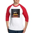 thumbnail image 1 of CafePress - Shiny Jack O' Lantern - Cotton Baseball Jersey, 3/4 Raglan Sleeve Shirt, 1 of 4