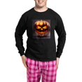 thumbnail image 1 of CafePress - Shiny Jack O' Lantern - Men's Long Sleeve Loose Fit Cotton Dark Pajama Set, 1 of 7