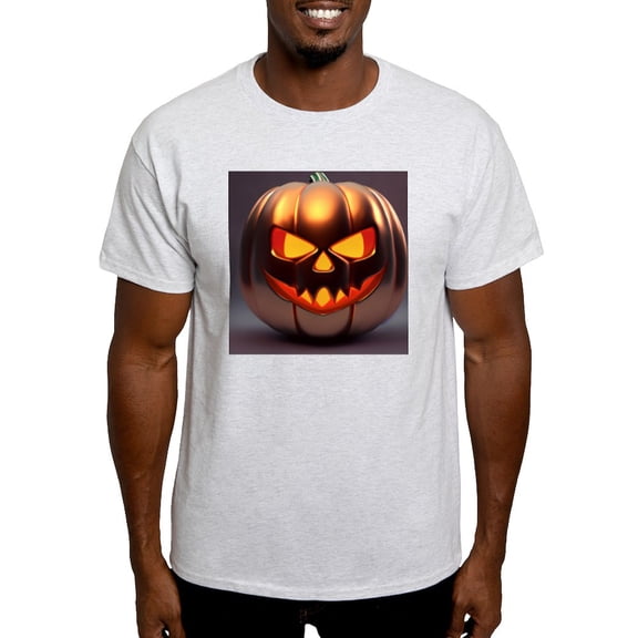 CafePress - Shiny Jack O' Lantern Men's Value T Shirt - Men's Classic Graphic T-Shirt