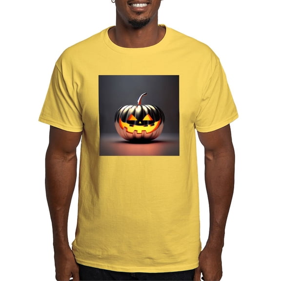 CafePress - Shiny Jack O' Lantern Men's Value T Shirt - Men's Classic Graphic T-Shirt