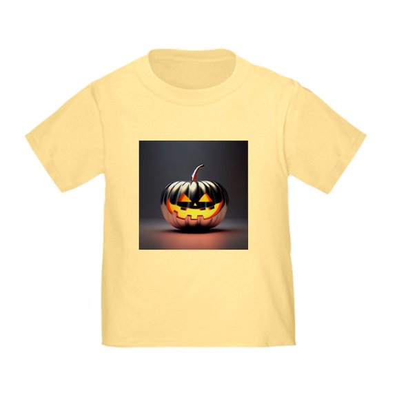 CafePress - Shiny Jack O' Lantern Toddler T Shirt - Cute Toddler T-Shirt, 100% Cotton
