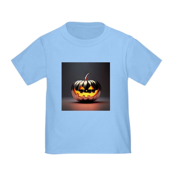 CafePress - Shiny Jack O' Lantern Toddler T Shirt - Cute Toddler T-Shirt, 100% Cotton