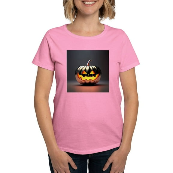 CafePress - Shiny Jack O' Lantern Women's Value T Shirt - Women's Traditional Fit Dark T-Shirt