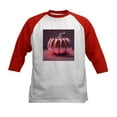 thumbnail image 1 of CafePress - Shiny Pink Pumpkin Kids Baseball T Shirt - Kids Cotton Baseball Jersey, 3/4 Sleeve Shirt, 1 of 4