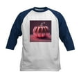 thumbnail image 1 of CafePress - Shiny Pink Pumpkin Kids Baseball T Shirt - Kids Cotton Baseball Jersey, 3/4 Sleeve Shirt, 1 of 4