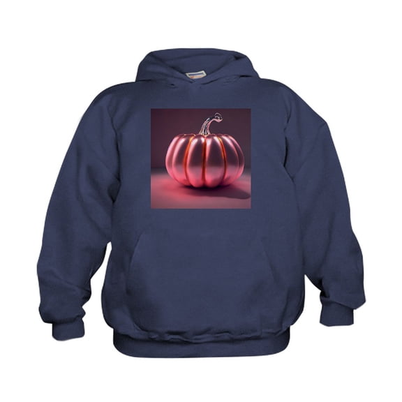 CafePress - Shiny Pink Pumpkin - Kids Hooded Sweatshirt, Classic Hoodie