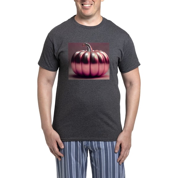 CafePress - Shiny Pink Pumpkin - Men's Loose Fit, Cotton - 2 Piece Pajama Set