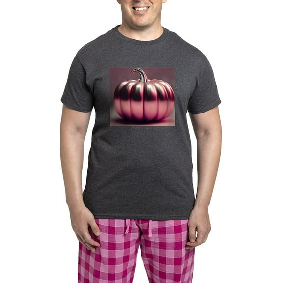 CafePress - Shiny Pink Pumpkin - Men's Loose Fit, Cotton - 2 Piece Pajama Set
