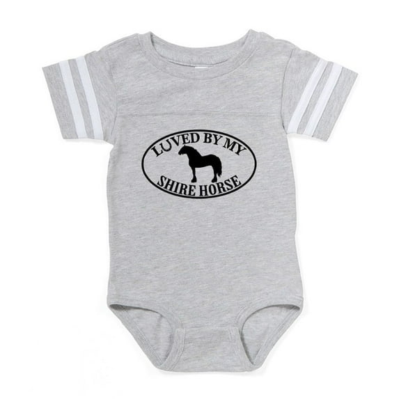 CafePress - Shire Horse - Cute Infant Baby Football Bodysuit