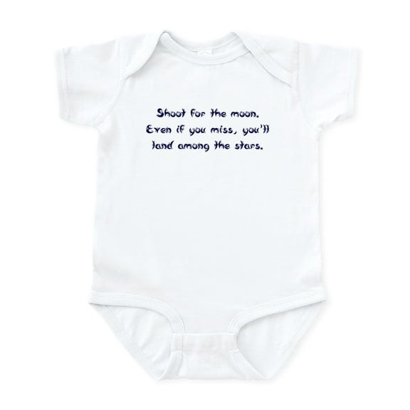 CafePress - Shoot For The Moon Infant Bodysuit - Baby Light Bodysuit, Size Newborn - 24 Months