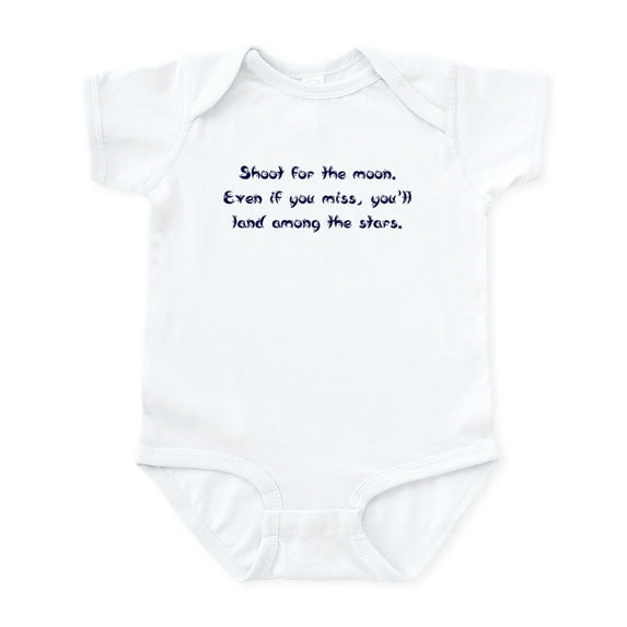 CafePress - Shoot For The Moon Infant Bodysuit - Baby Light Bodysuit, Size Newborn - 24 Months