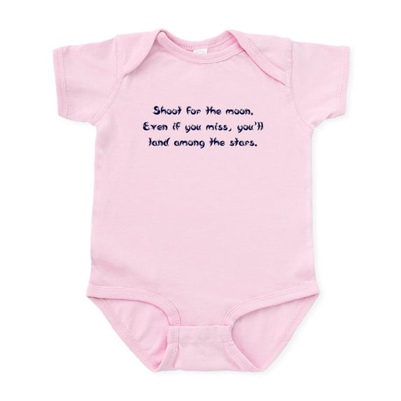 CafePress - Shoot For The Moon Infant Bodysuit - Baby Light Bodysuit, Size Newborn - 24 Months