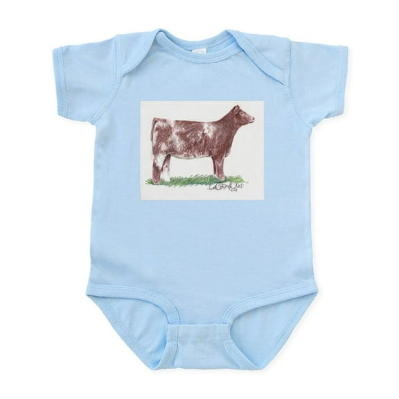 CafePress - Shorthorn Heifer Infant Bodysuit - Baby Light Bodysuit, Size Newborn - 24 Months