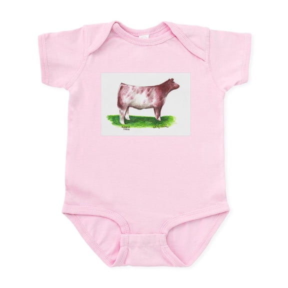 CafePress - Shorthorn Steer Infant Bodysuit - Baby Light Bodysuit, Size Newborn - 24 Months