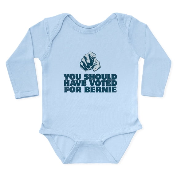 CafePress - Should Have Voted For Bernie Body Suit - Long Sleeve Cotton Baby Bodysuit