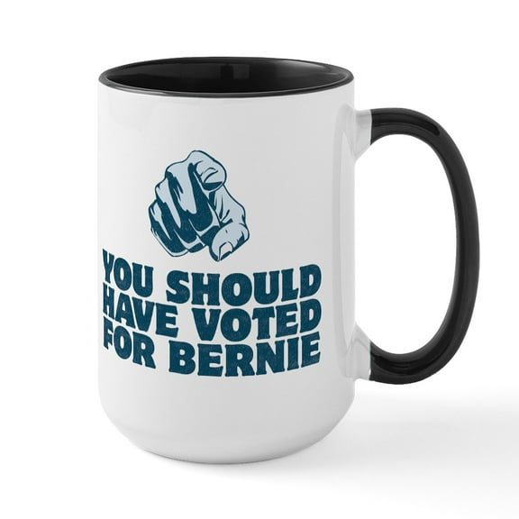 CafePress - Should Have Voted For Bernie Large Mug - 15 oz Ceramic Large White Novelty Mug