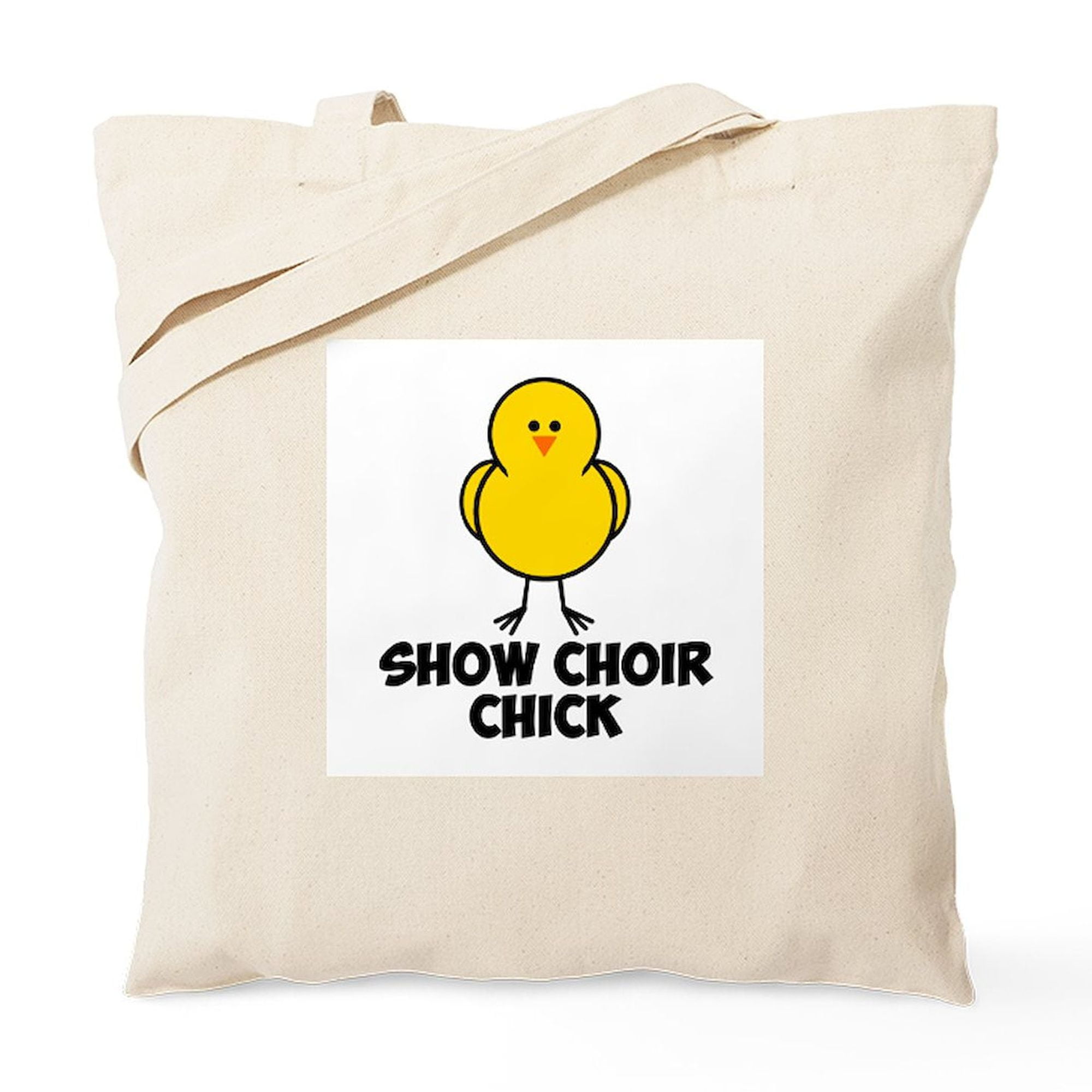 CafePress Show Choir Chick Canvas Tote Bag - Reusable Natural Shopping Bag, Small Or Medium Size