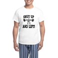thumbnail image 1 of CafePress - Shut Up And Lift Weightlifting Men's Light Pajamas - Men's Light Loose Fit Cotton Pajama Set, 1 of 7