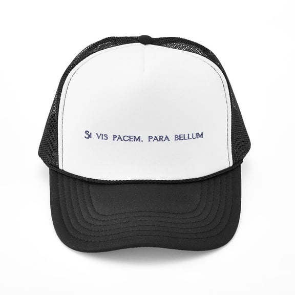CafePress - Si Vis Pacem, Para Bellum (Latin) - Adjustable Unisex Printed Trucker Hat with Mesh Back