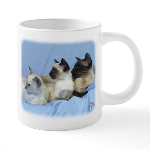 CafePress - Siamese Cat 9W055D 074 - 20 Oz White Ceramic Mega Mug