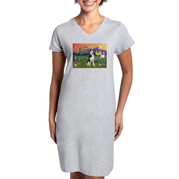 CafePress - Siberian Husky Fantasyland - Women's Nightshirt