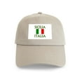 thumbnail image 1 of CafePress - Sicilia, Italia Cap - Adjustable 100% Brushed Unisex Casual Cotton Baseball Cap, Beige, 1, 1 of 2