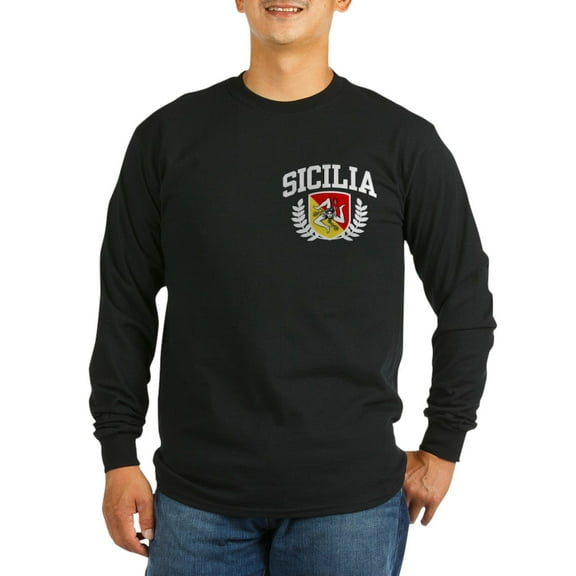 CafePress - Sicilia Long Sleeve Dark T Shirt - Long Sleeve Dark T-Shirt