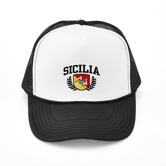CafePress - Sicilia - Adjustable Unisex Printed Trucker Hat with Mesh Back
