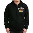 thumbnail image 1 of CafePress - Sicilia Zip Hoodie (Dark) - Zip Hoodie, Classic Hooded Sweatshirt with Metal Zipper, 1 of 4