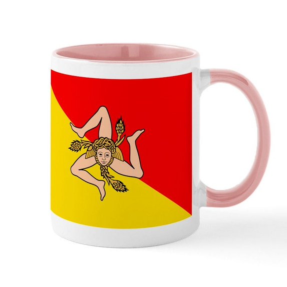 CafePress - Sicily Mug - 11 oz Ceramic Mug - Novelty Coffee Tea Cup