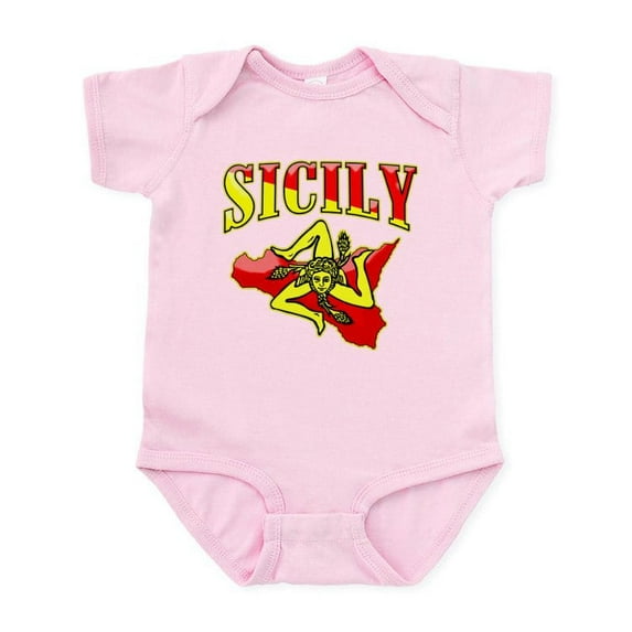CafePress - Sicily Sicilian Trinacria Infant Bodysuit - Baby Light Bodysuit, Size Newborn - 24 Months
