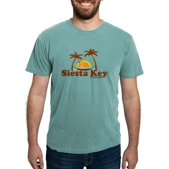 CafePress - Siesta Key FL Men's Comfort Colors® T Shirt - Mens Comfort Colors Shirt
