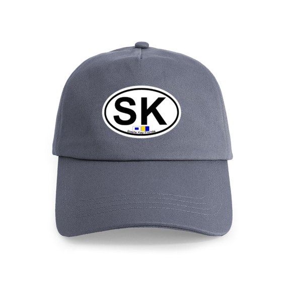 CafePress - Siesta Key FL Oval Design Cap - Adjustable 100% Brushed Unisex Casual Cotton Baseball Cap, Beige, 1