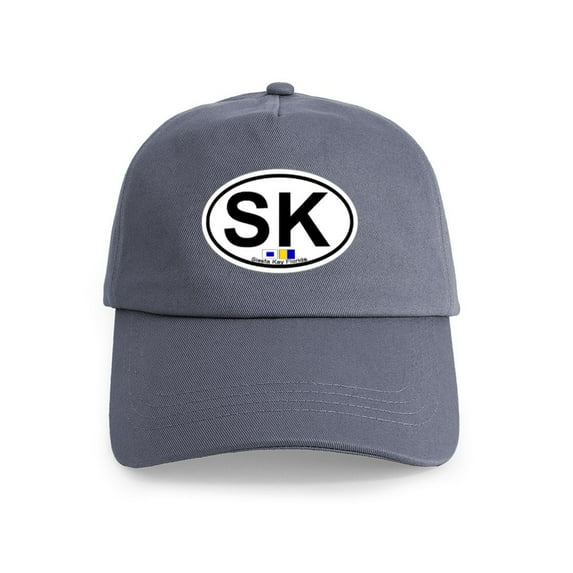 CafePress - Siesta Key FL Oval Design Cap - Adjustable 100% Brushed Unisex Casual Cotton Baseball Cap, Beige, 1