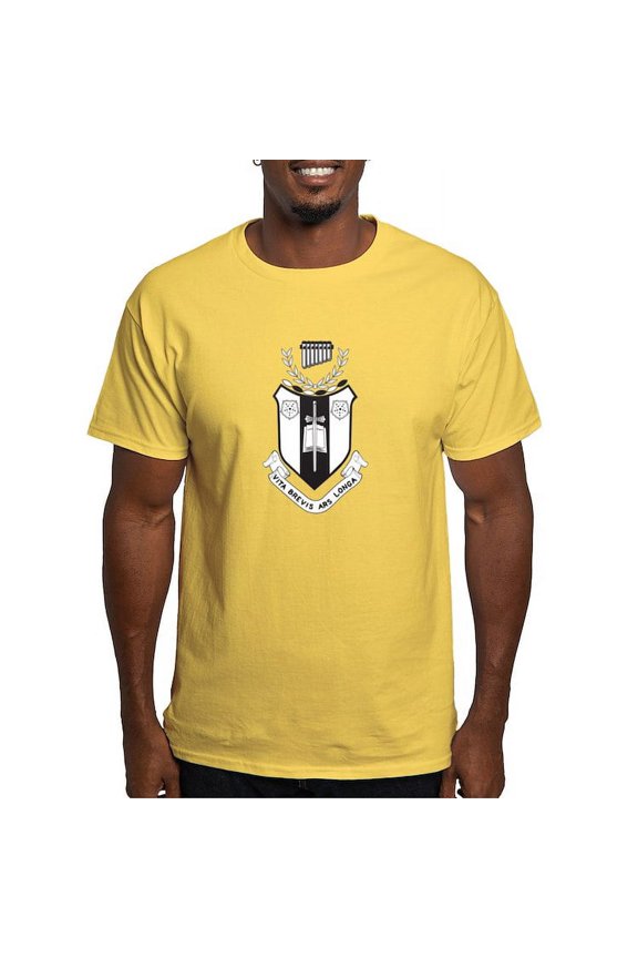 - Sigma Alpha Iota Black And White Crest T Shirt - Men's Classic Graphic T-Shirt