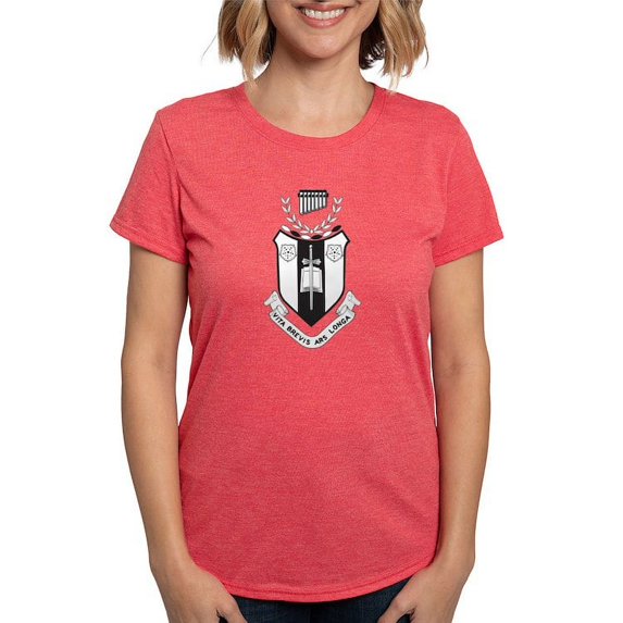 CafePress - Sigma Alpha Iota Black And White Crest T Shirt - Womens Tri-blend T-Shirt