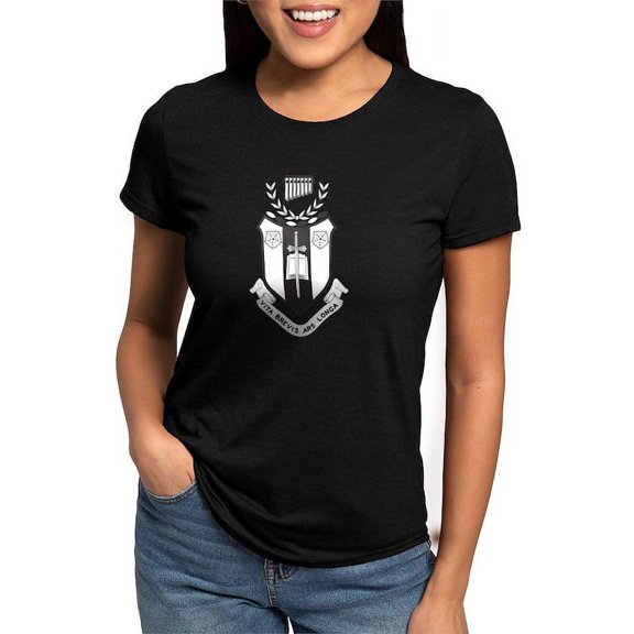 CafePress - Sigma Alpha Iota Black And White Crest T Shirt - Womens Tri-blend T-Shirt