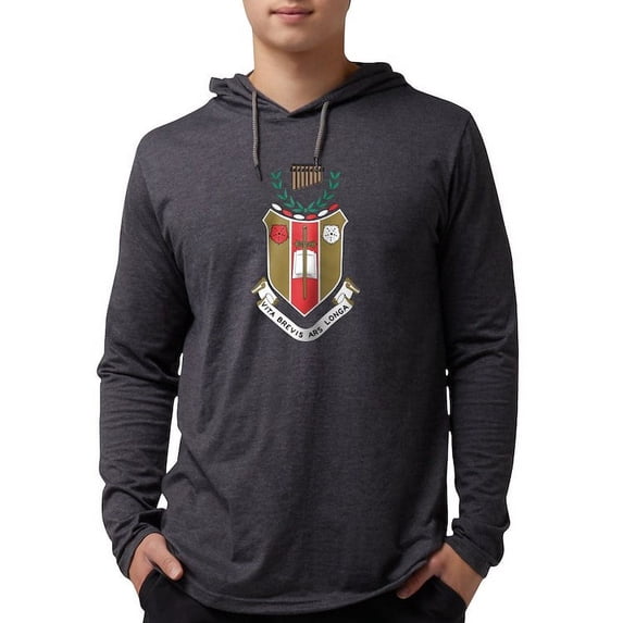 CafePress - Sigma Alpha Iota Colored Crest Long Sleeve T Shirt - Mens Hooded Shirt
