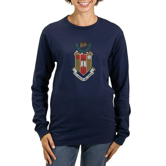 CafePress - Sigma Alpha Iota Colored Crest Long Sleeve T Shirt - Women's Long Sleeve Graphic Tee Casual Fit